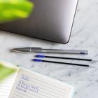 Bic, Cristal Renew Metal, długopis + wkłady, niebieski