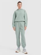 Bluza damska z kapturem, miętowa, 4F