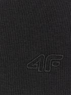 Bluza dziewczęca z kapturem, czarna, 4F