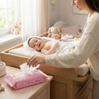 Bocioland, chusteczki nawilżane dla dzieci i niemowląt, 99% wody, 12-60 szt. + etui