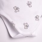 Body chłopięce z długim rękawem, białe, Nicol