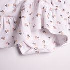 Body sukienka z krótkim rękawem, białe, Nicol