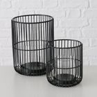 Boltze Home, Cindy, lampion metalowy ze szklanym wkładem, 14 - 20 cm