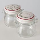 Boltze Home, słoik z porcelanową pokrywką, Charlene, 450 ml