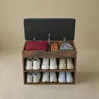 Boximo, Leva, szafka na buty z siedziskiem, 60-30-47 cm
