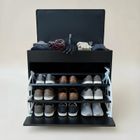 Boximo, Vault, szafka na buty z siedziskiem i wysuwanymi półkami, 57-30-53 cm