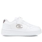 Buty sportowe dziewczęce, białe, Champion Rebound Platform Glitter