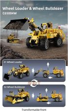 Cada, ładowarka i buldożer 2w1, klocki konstrukcyjne, 693 elementów