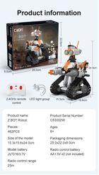 Cada, Z.BOT Code Robot, klocki konstrukcyjne, robot zdalnie sterowany, 462 elementy