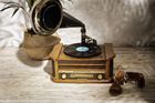Camry, gramofon z tubą z CD/MP3/USB/nagrywaniem