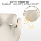 Caretero, Breezy, fotelik samochodowy 2w1, podstawka, beige, 100-150 cm