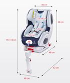 Caretero, Champion Isofix, fotelik samochodowy, 0-18 kg, graphite