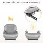 Caretero, Irbis, fotelik samochodowy, podstawka, i-Size, pink, 125-150 cm