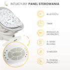 Caretero, Noco, elektryczny leżaczek i bujaczek 2w1, grey