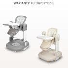 Caretero, Sitron 3w1, krzesełko do karmienia z funkcją huśtawki i chodzika, grey