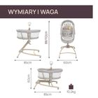 Chicco, Baby Hug Armonia, 4w1: łóżeczko, leżaczek i krzesełko do karmienia, scandinavian