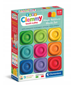 Clementoni, Soft Clemmy, Magiczna Tęcza, miękkie klocki, 9 elementów