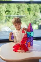 Cleverclixx, Stairs Set Intense, klocki magnetyczne ze schodami, 34 elementy