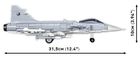 Cobi, Armed Forces, Szwedzki myśliwiec wielozadaniowy Saab JAS 39 Gripen C, klocki, 465 elementów