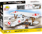 Cobi, Historical Collection, Great War, Samolot Nieuport, 17 C.1, klocki, 1:32, 274 elementów
