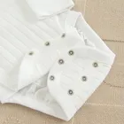 Cool Club, Body niemowlęce z długim rękawem, bawełna organiczna, białe, zestaw, 2 szt.