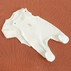 Cool Club, Komplet dziewczęcy, ażurowy, Body z długim rękawem, Śpiochy, biały