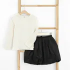 Cool Club, Komplet dziewczęcy, Bluzka z długim rękawem, prążkowana, Spódnica, mix