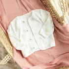 Cool Club, Komplet dziewczęcy, Body z długim rękawem, Półśpiochy, Kaftanik, biały