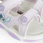 Cool Club, Sandały dziewczęce, fioletowe, świecąca podeszwa, skórzana wkładka, Lilo i Stitch