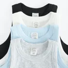 Cool Club, T-shirt dziewczęcy bez rękawów, prążkowany, mix, zestaw, 4 szt.