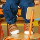 Cool Club, Trampki chłopięce, brązowe, Zdrowa Stopa, podeszwa Barefoot