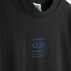 Czarny t-shirt o kroju relaxed S.W.Smiley NOWEAR