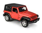 Daffi, MSZ, Jeep Wrangler, pojazd, model metalowy, czerwony, 1:32