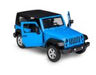 Daffi, MSZ, Jeep Wrangler, pojazd, model metalowy, niebieski, 1:32