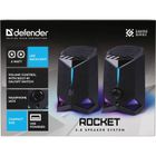 Defender, głośniki komputerowe, ROCKET 2.0 6W, LED, USB, czarne, 65094