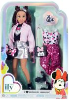 Disney ILY 4ever, lalka modowa z motywem Myszki Minnie i zestawem akcesoriów, 30 cm