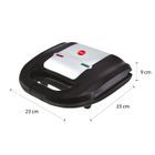 Eldom, Ruddy, opiekacz do kanapek, 750W, płyty granitowe, ST11G