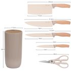 Elitehoff, zestaw noży kuchennych ze stojakiem