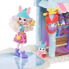 Enchantimals, Zimowa Chatka Bevy Bunny, zestaw z lalką i figurką