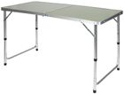 Enero Camp, stolik turystyczny, składany, kempingowy, 120-60-70/62/55 cm + krzesła, zielone, 4 szt.
