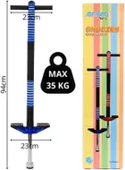 Enero, skoczek pogo, drążek do skakania, niebieski