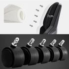 Ergonomiczny, obrotowy fotel biurowy z zagłówkiem i podnóżkiem, czarny