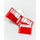 Etui na karty, czerwone, skórzane, 4U Cavaldi