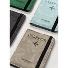 Etui na paszport, czarne, skóra ekologiczna, Peterson