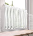 Eurofirany, firana gotowa, Lila, na taśmie, 150-70 cm, biały