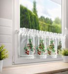 Eurofirany, firana zaciemniająca gotowa, Ksenia, na taśmie, 150-30 cm, biały