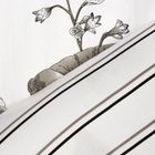 Eurofirany, komplet pościeli satynowej, Spring, 220-200 cm, biały