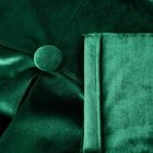 Eurofirany, zasłona gotowa, Alita, na szelkach, 140-250 cm, ciemnozielony