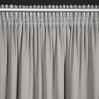 Eurofirany, zasłona gotowa, Avena, na taśmie, 135-270 cm, stalowy