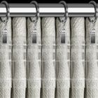 Eurofirany, zasłona gotowa, Leya, na taśmie, 140-270 cm, srebrny